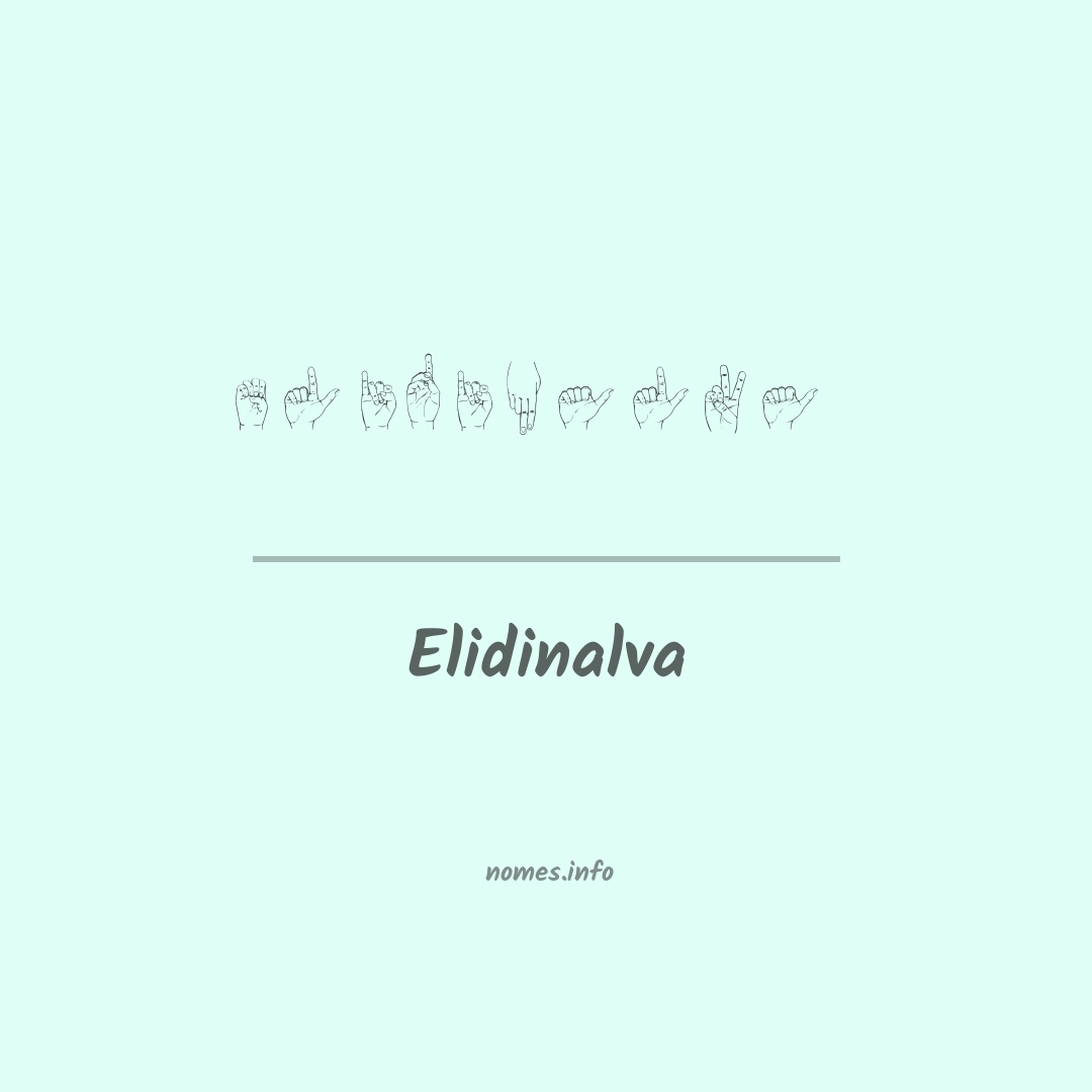 Elidinalva em Libras