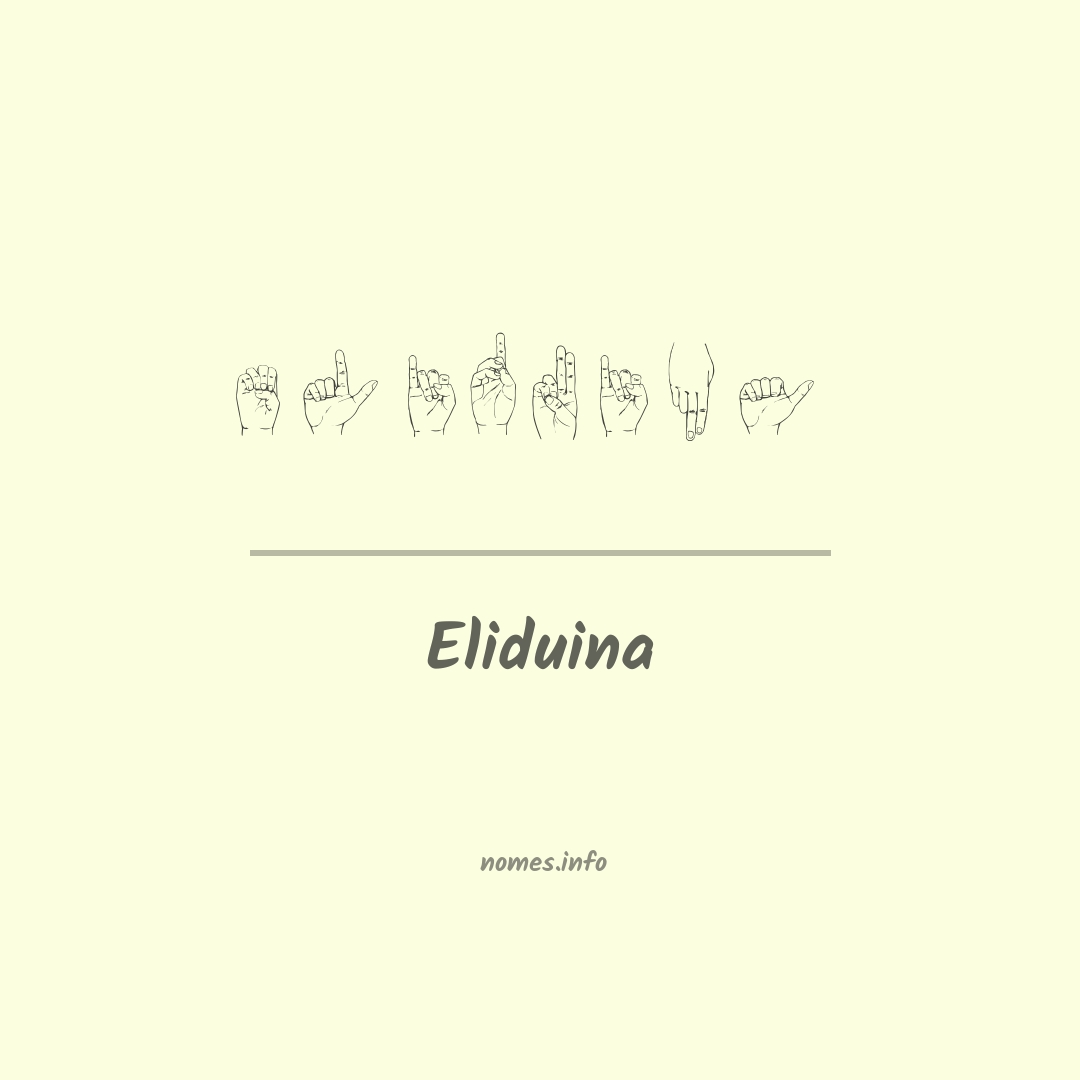 Eliduina em Libras