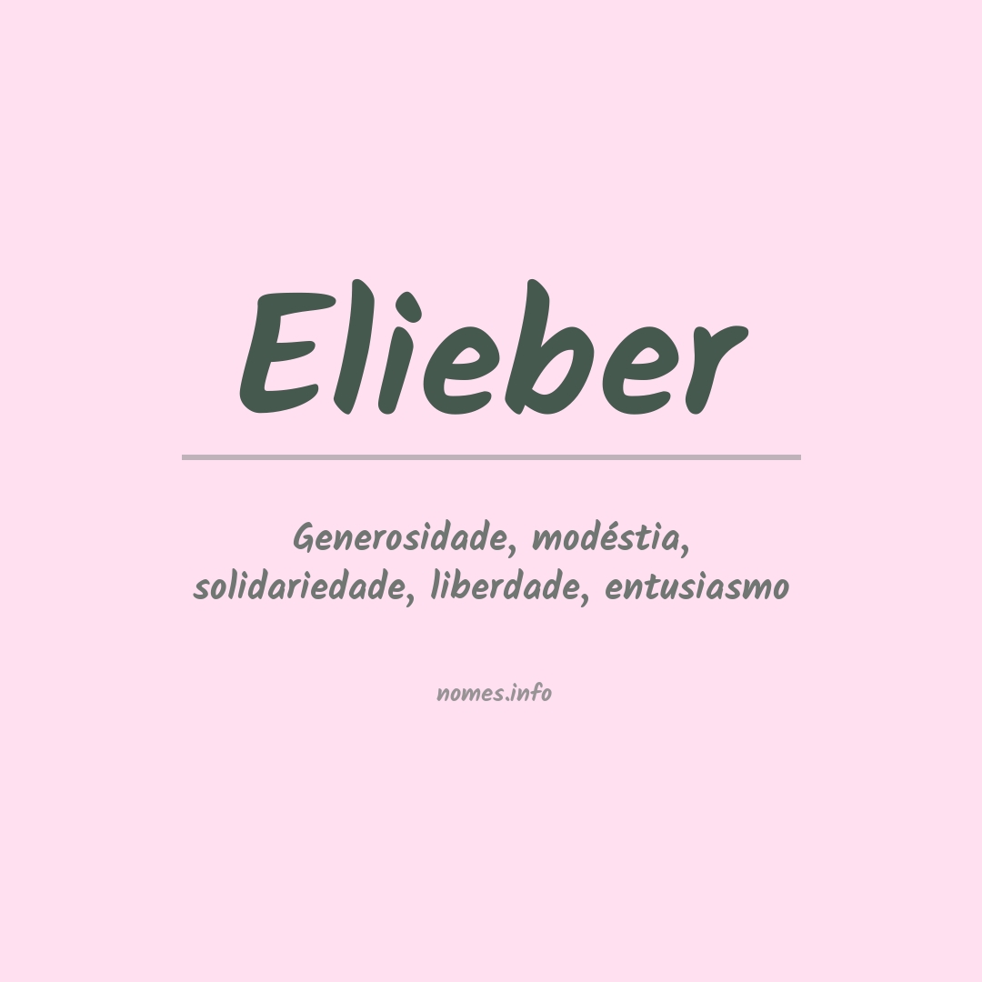 Significado do nome Elieber