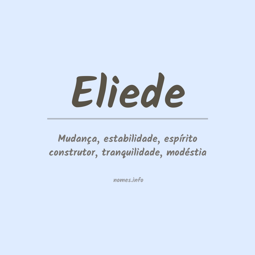 Significado do nome Eliede