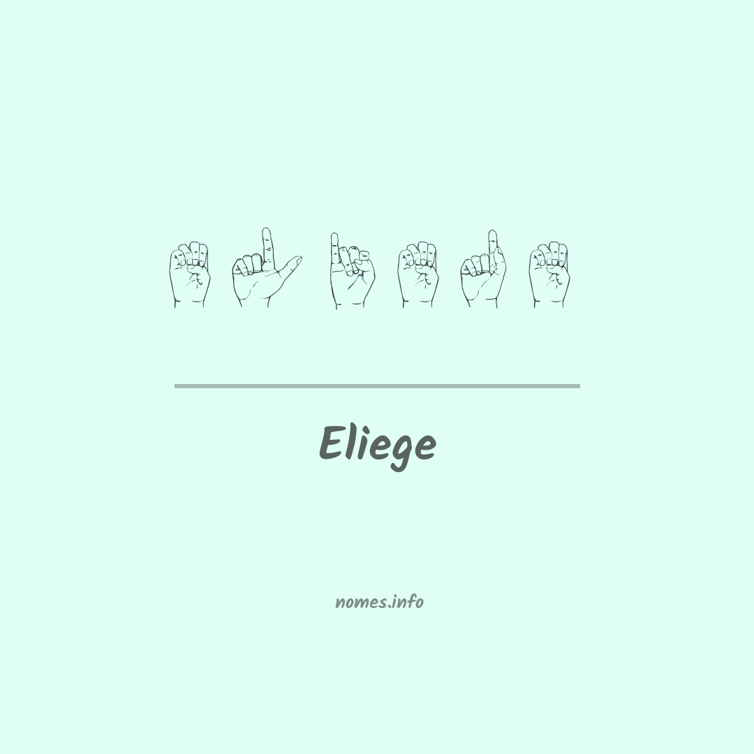 Eliege em Libras