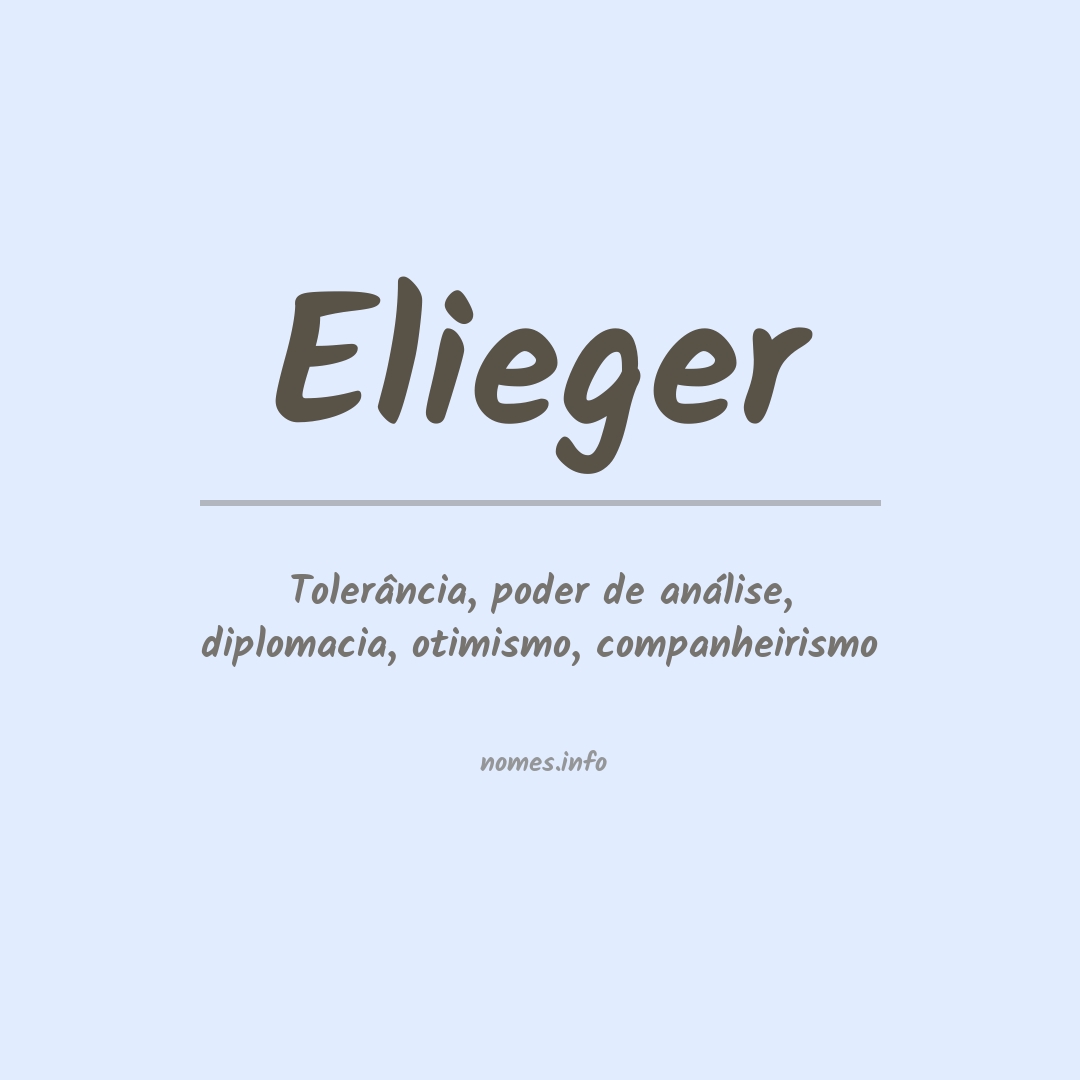 Significado do nome Elieger
