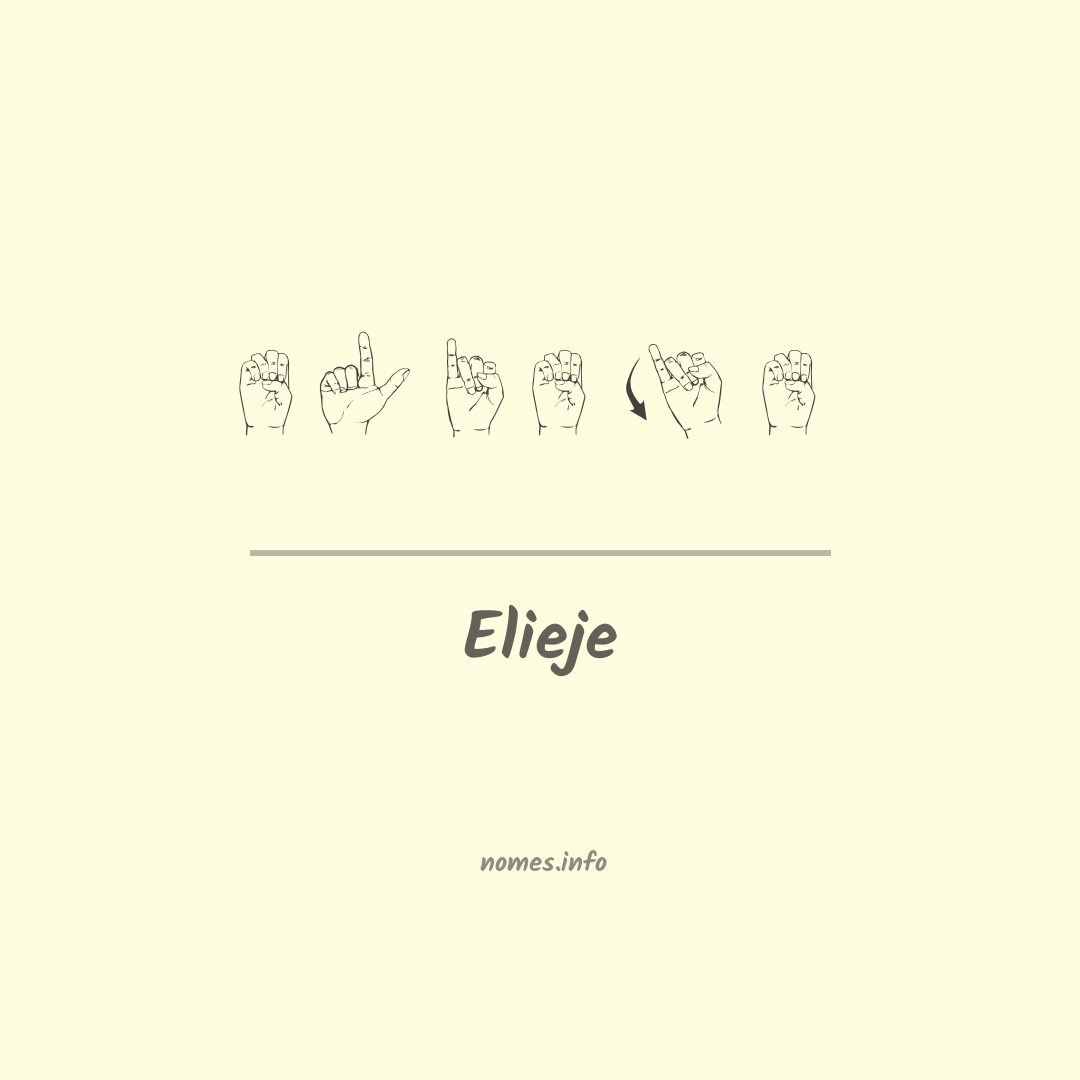 Elieje em Libras