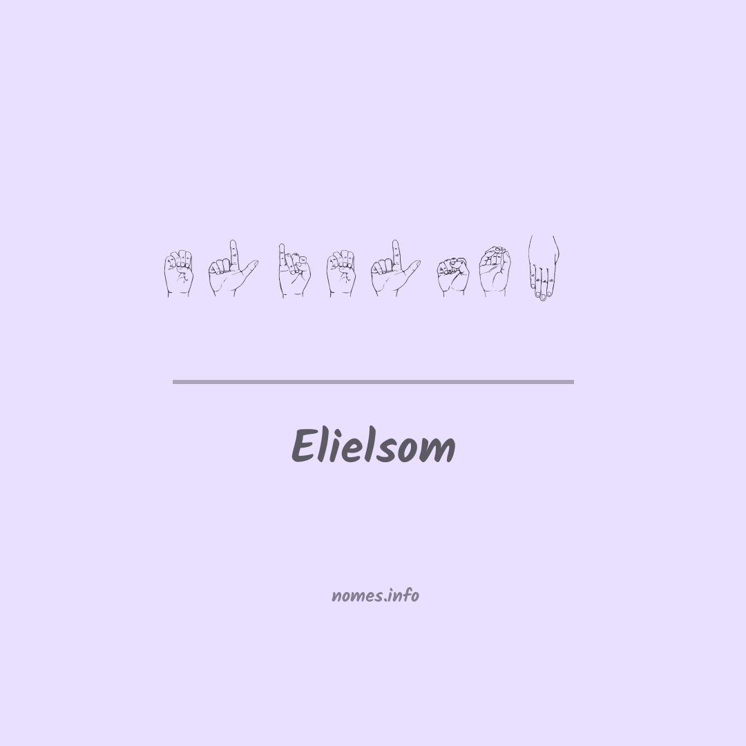 Elielsom em Libras