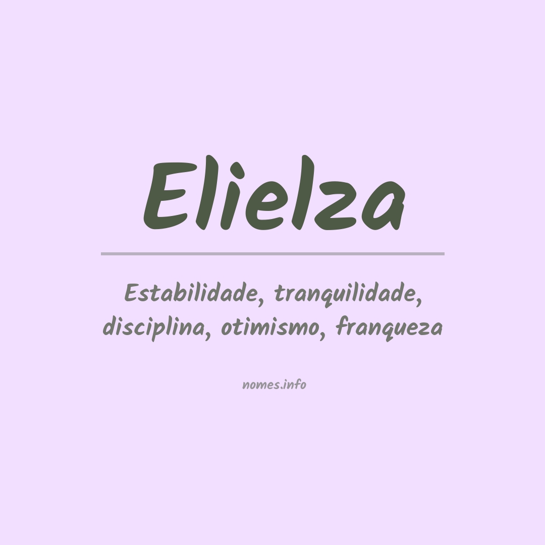 Significado do nome Elielza