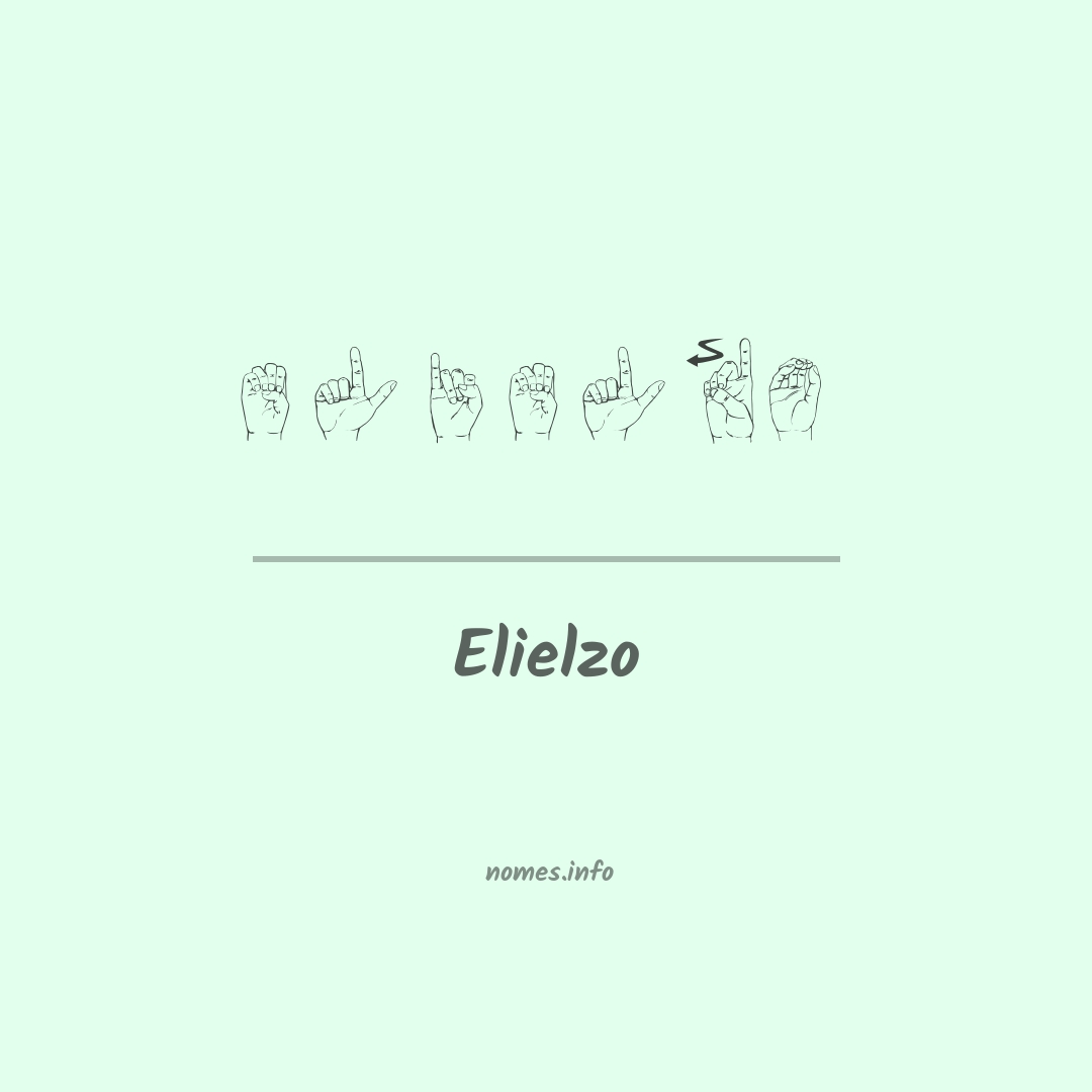 Elielzo em Libras