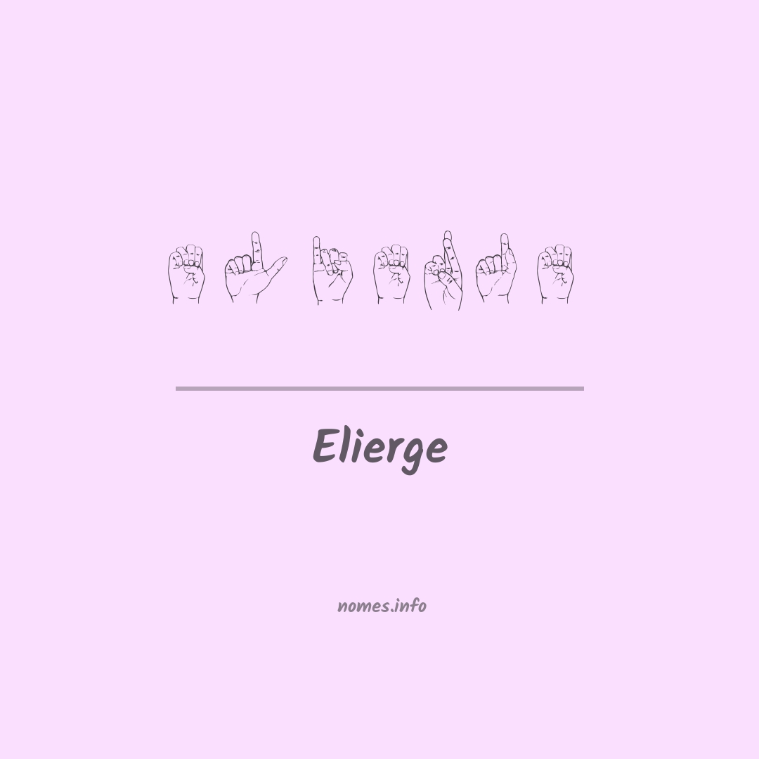 Elierge em Libras