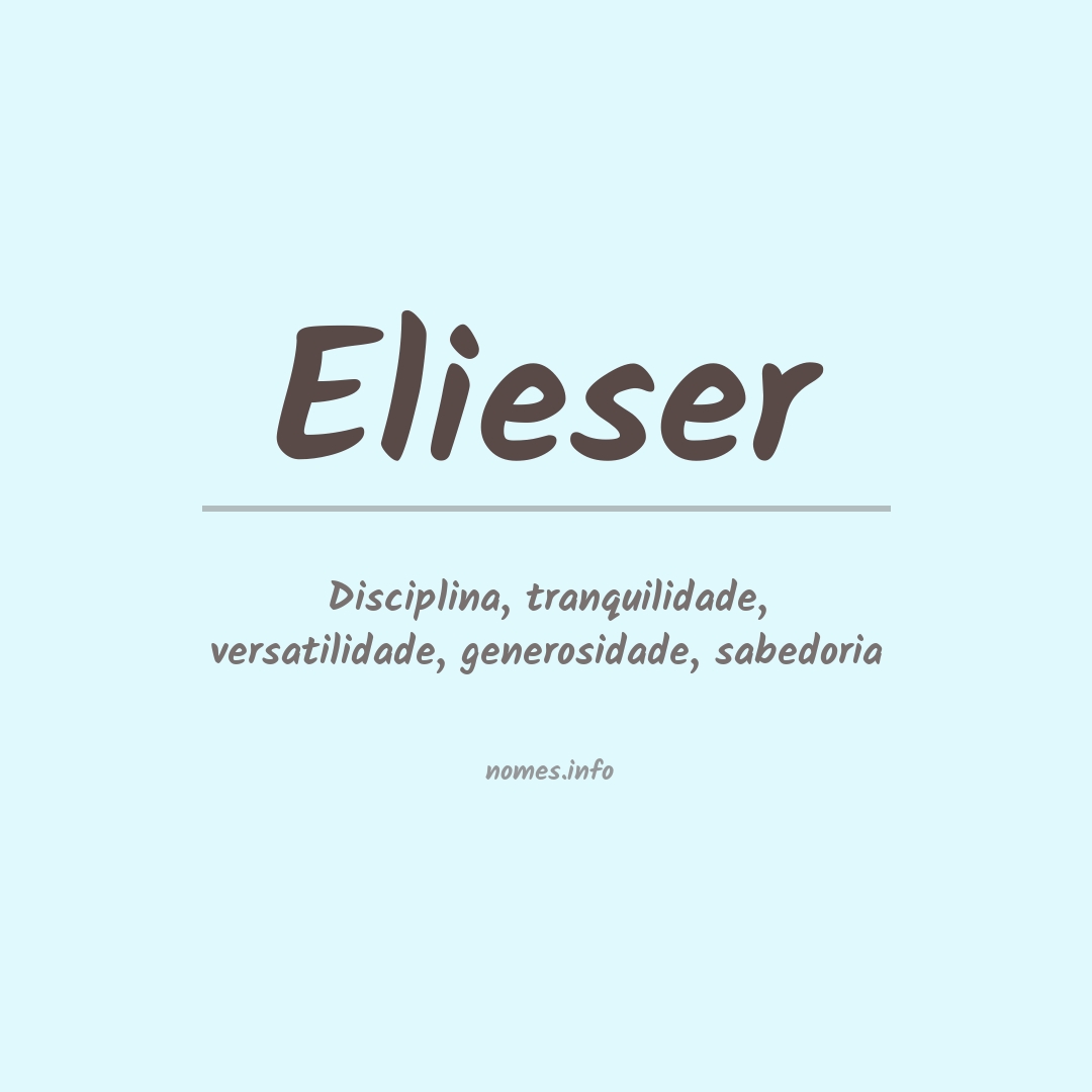 Significado do nome Elieser