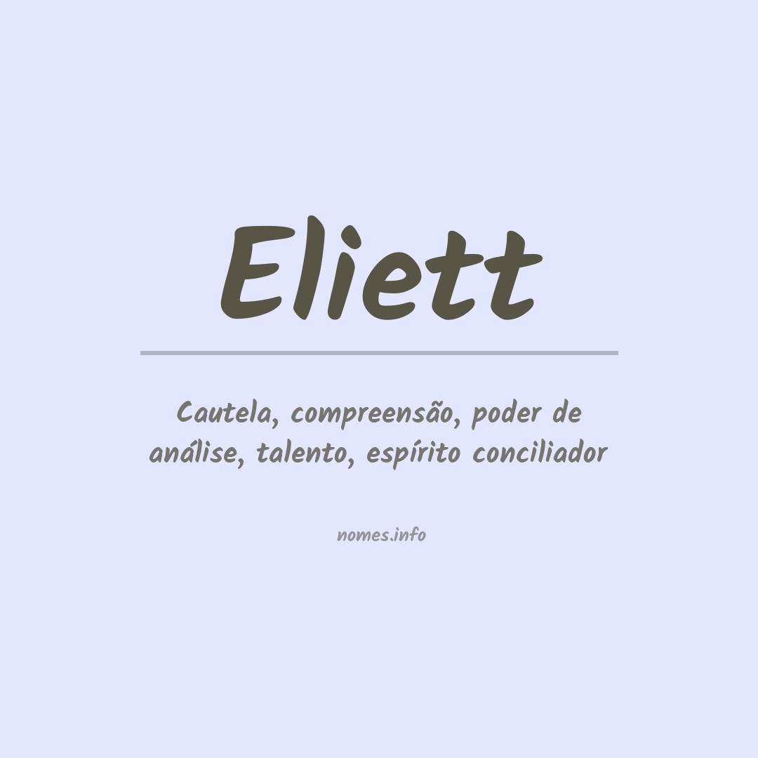 Significado do nome Eliett