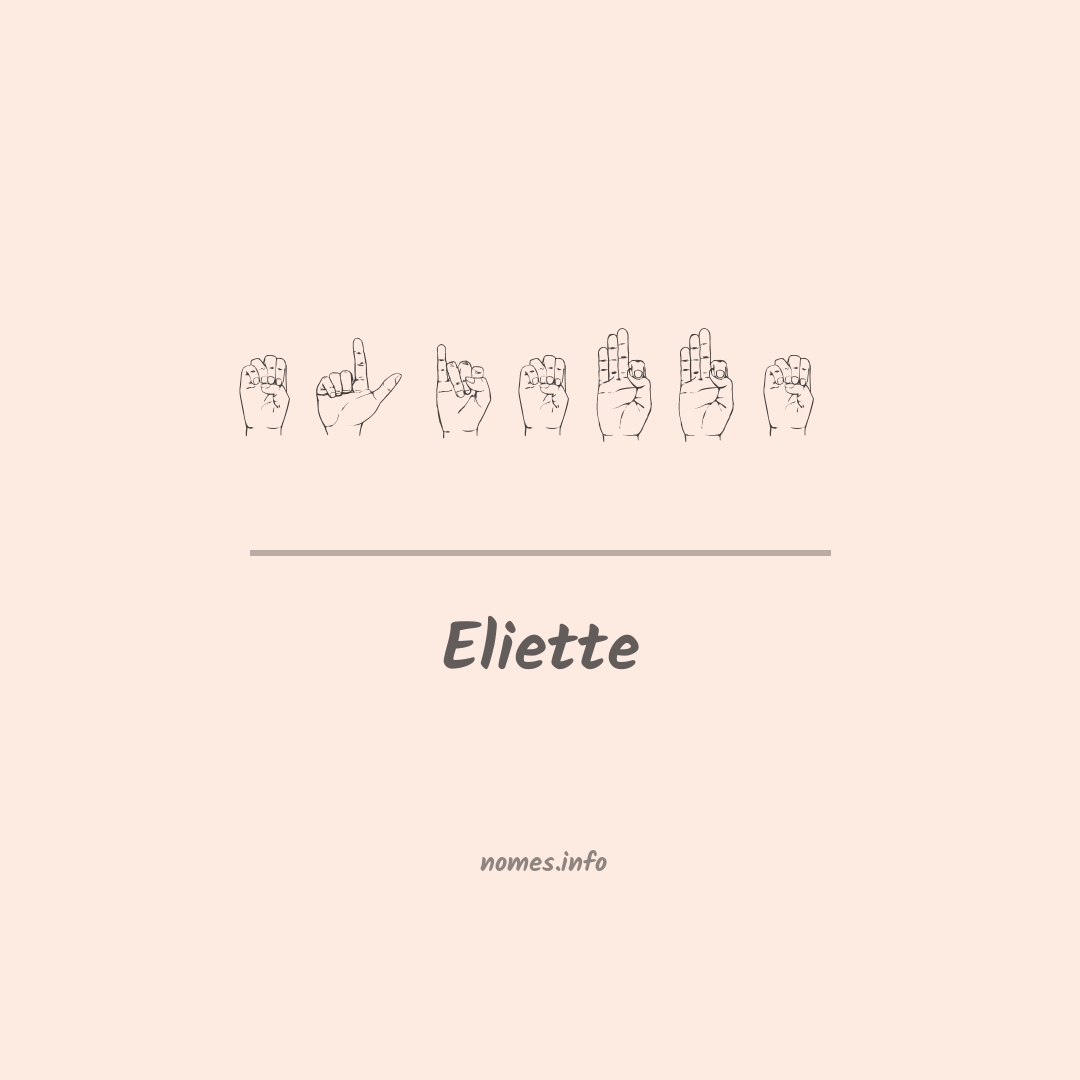 Eliette em Libras