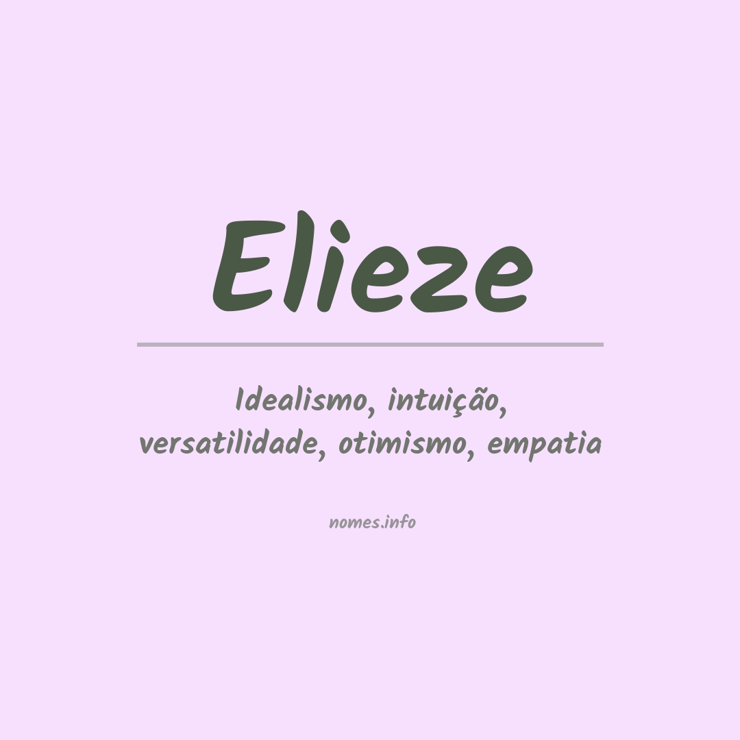 Significado do nome Elieze