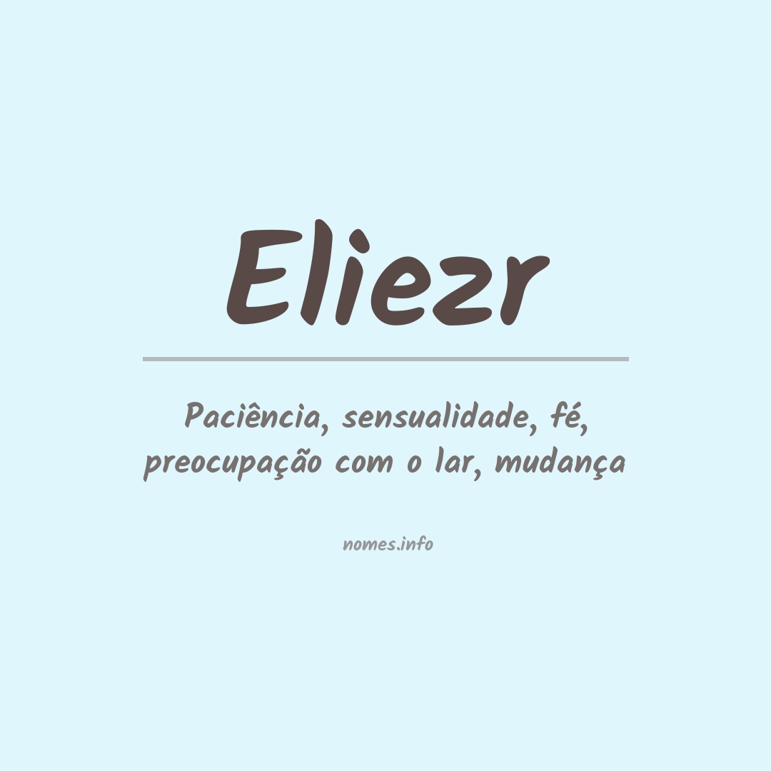 Significado do nome Eliezr