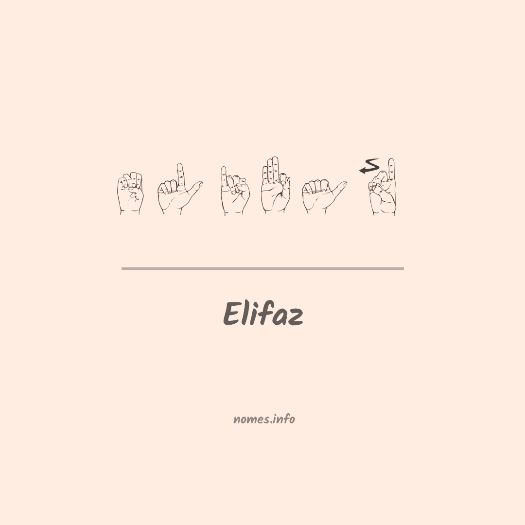 Elifaz em Libras