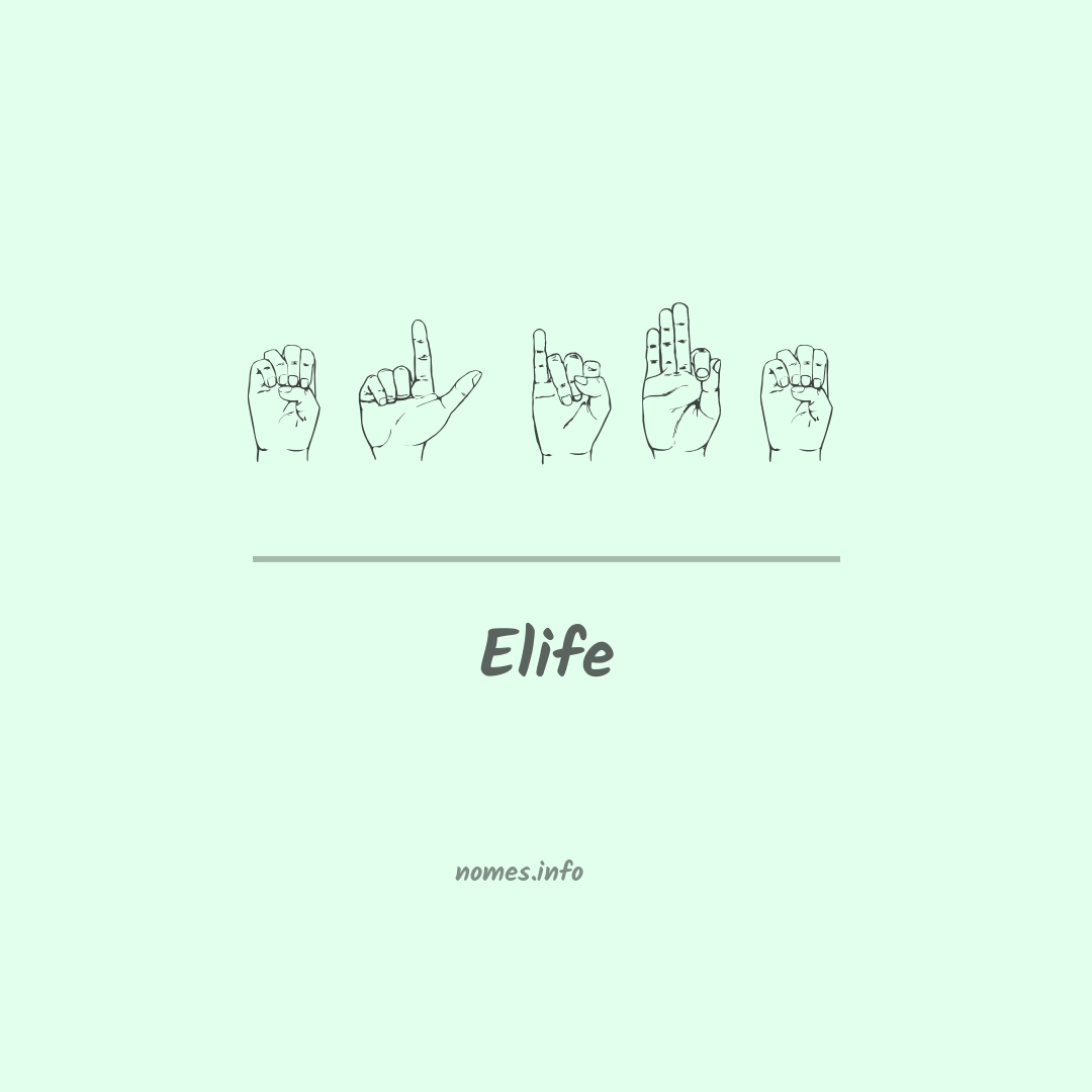 Elife em Libras
