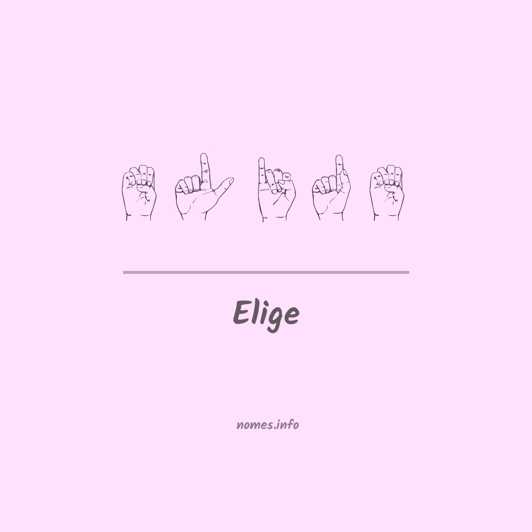 Elige em Libras