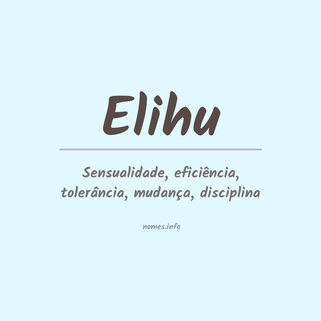 Significado do nome Elihu