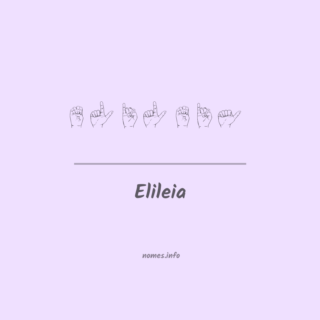 Elileia em Libras