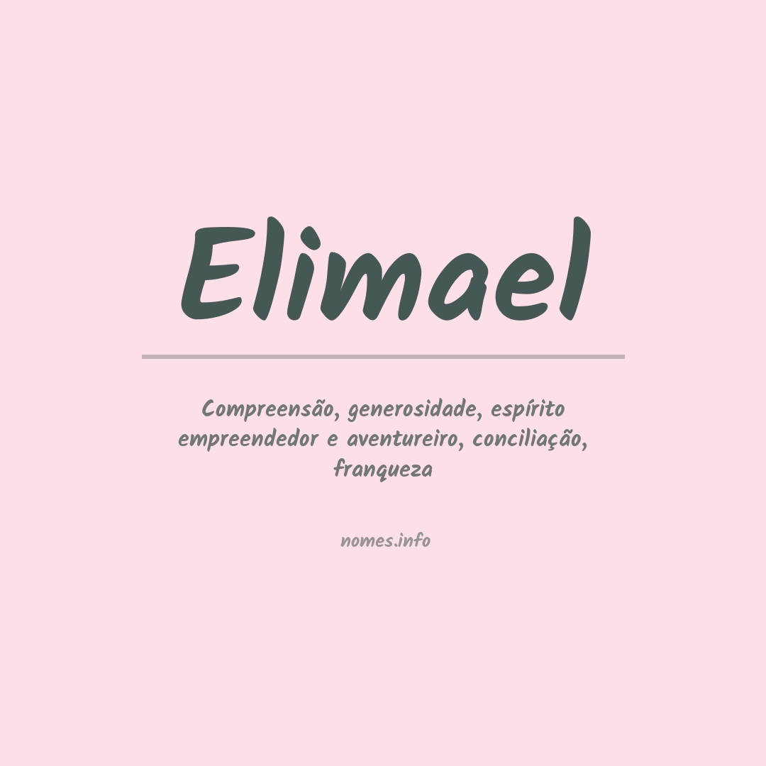 Significado do nome Elimael