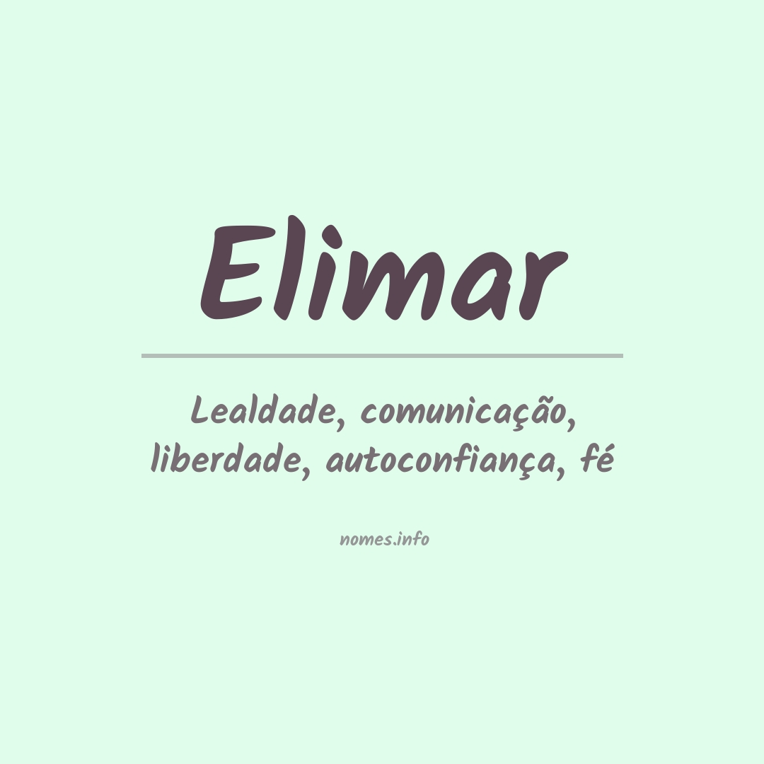 Significado do nome Elimar