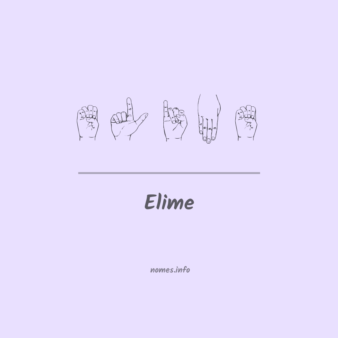 Elime em Libras