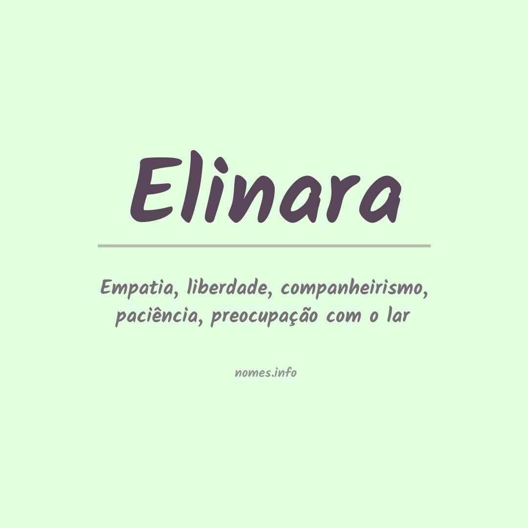 Significado do nome Elinara