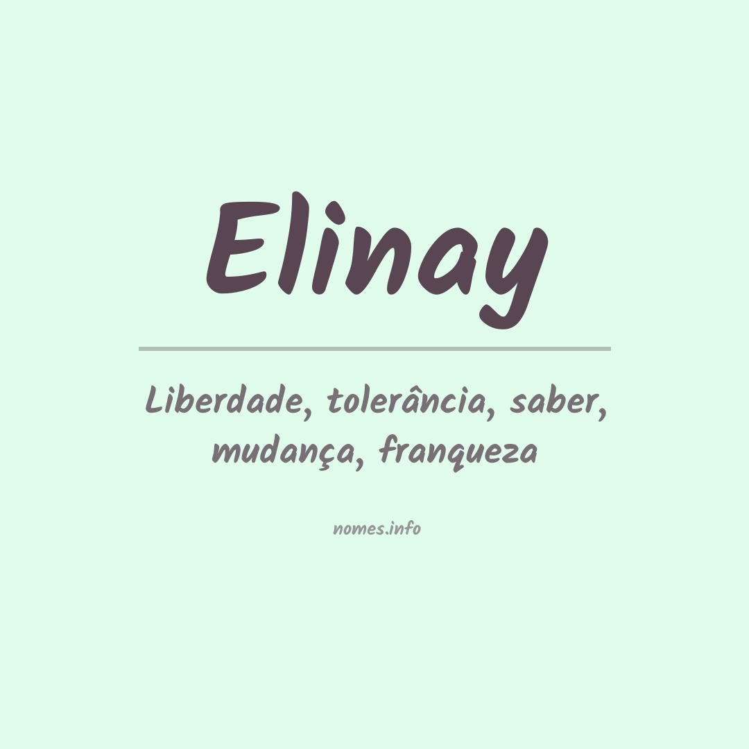 Significado do nome Elinay