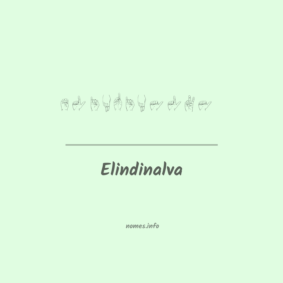 Elindinalva em Libras