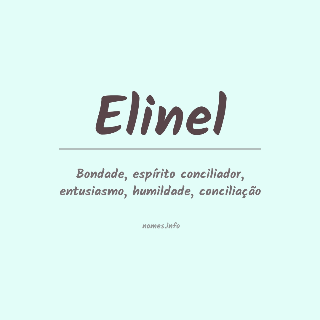 Significado do nome Elinel Significado do nome Elinel