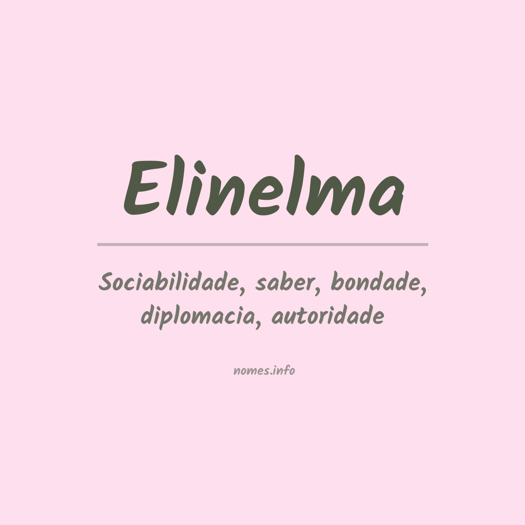 Significado do nome Elinelma