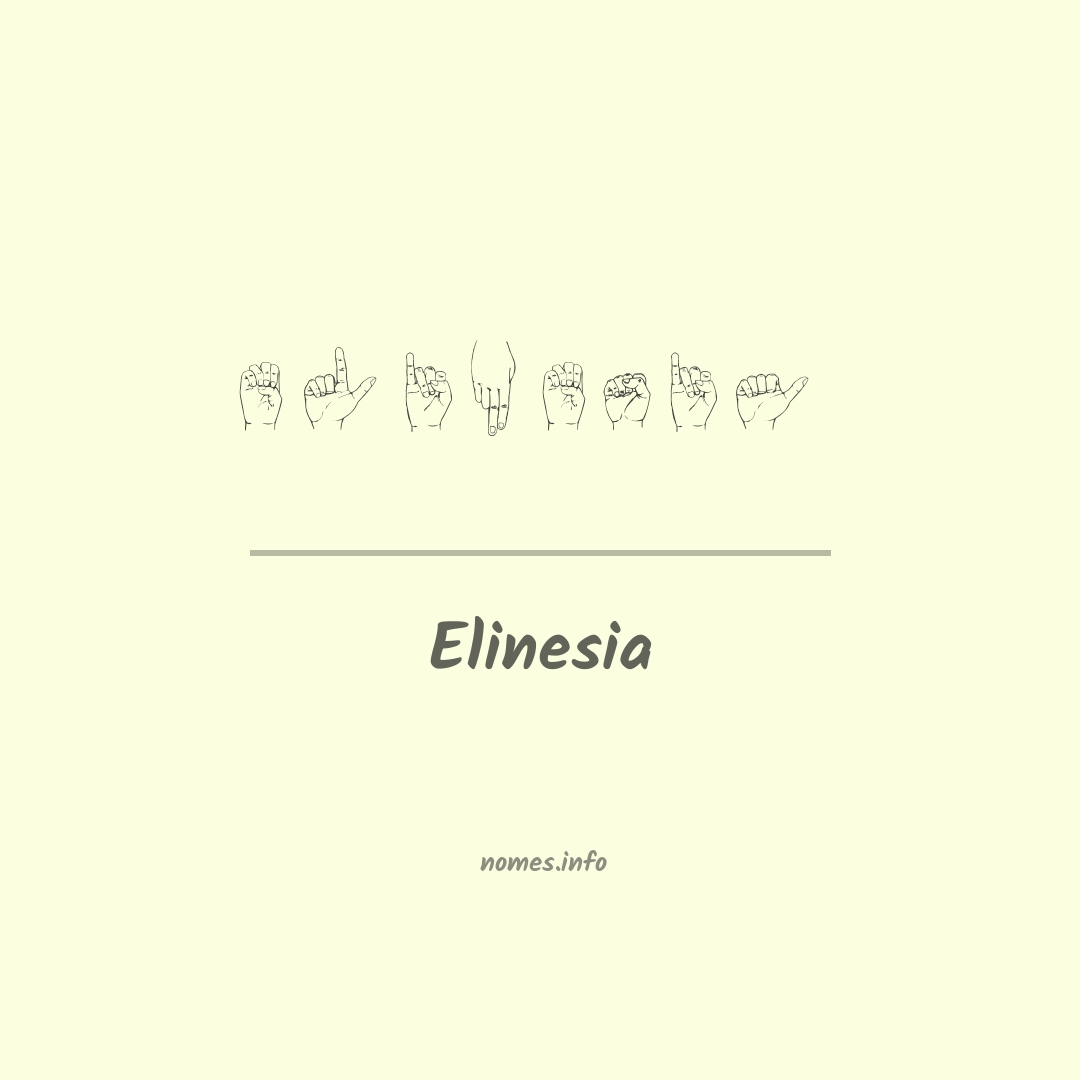 Elinesia em Libras
