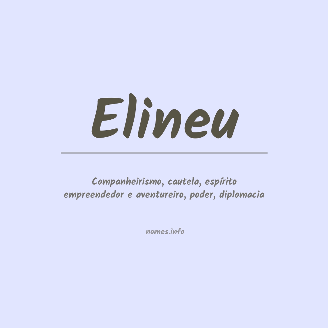 Significado do nome Elineu