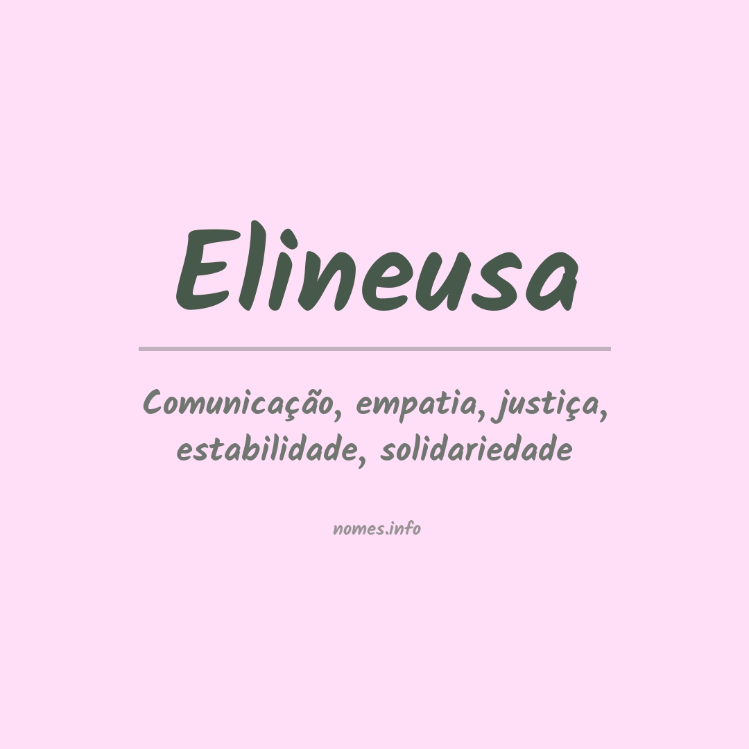 Significado do nome Elineusa