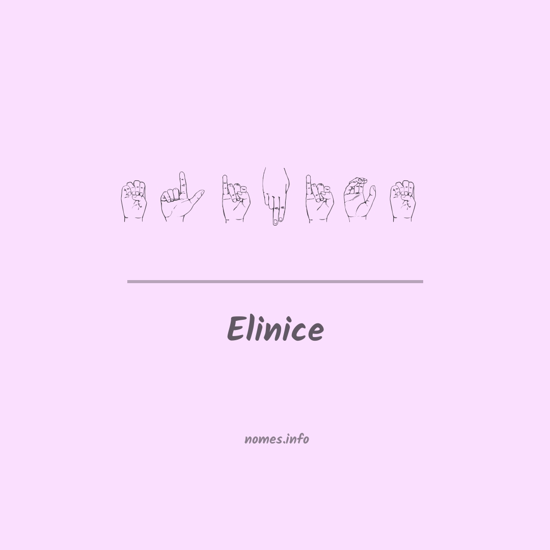 Elinice em Libras