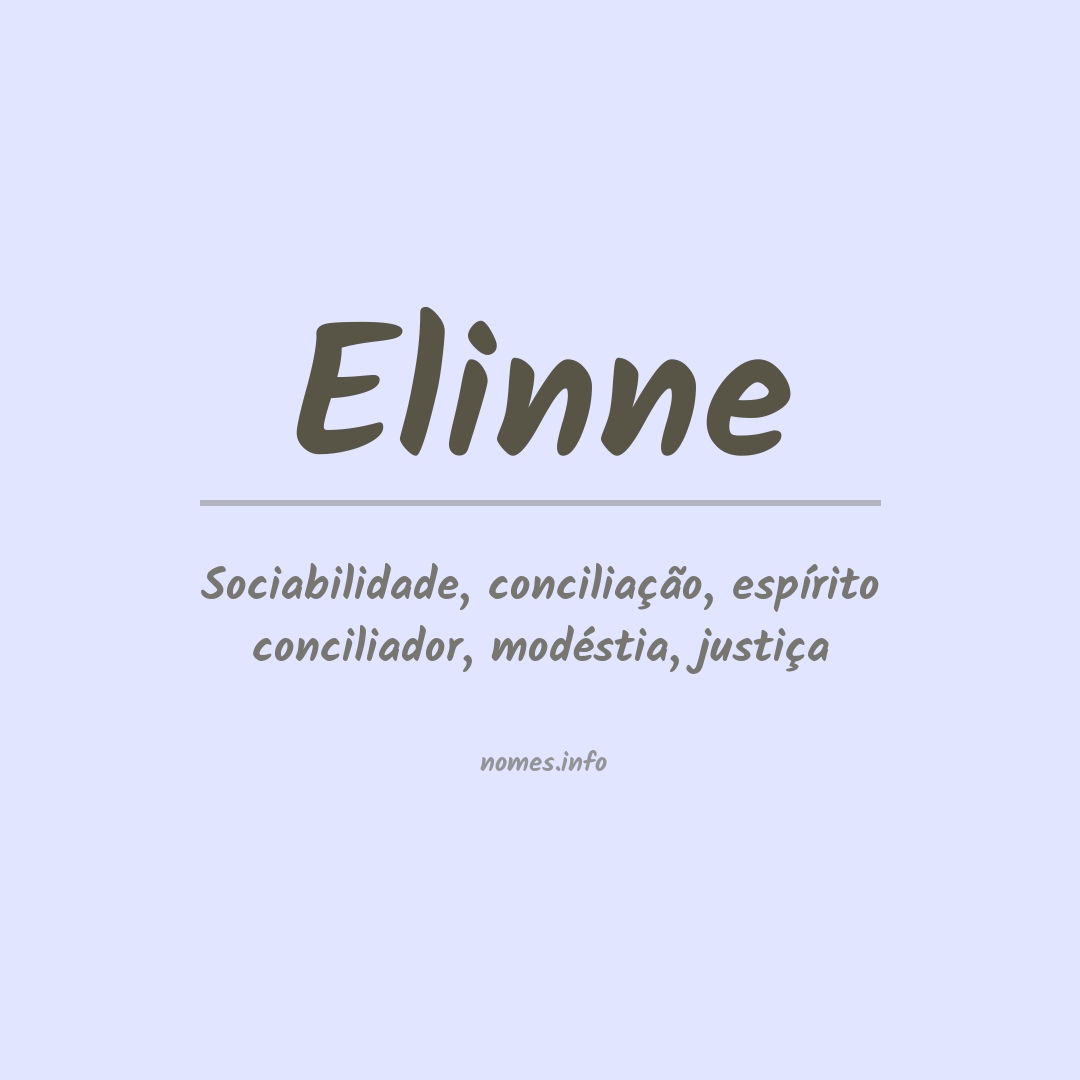 Significado do nome Elinne