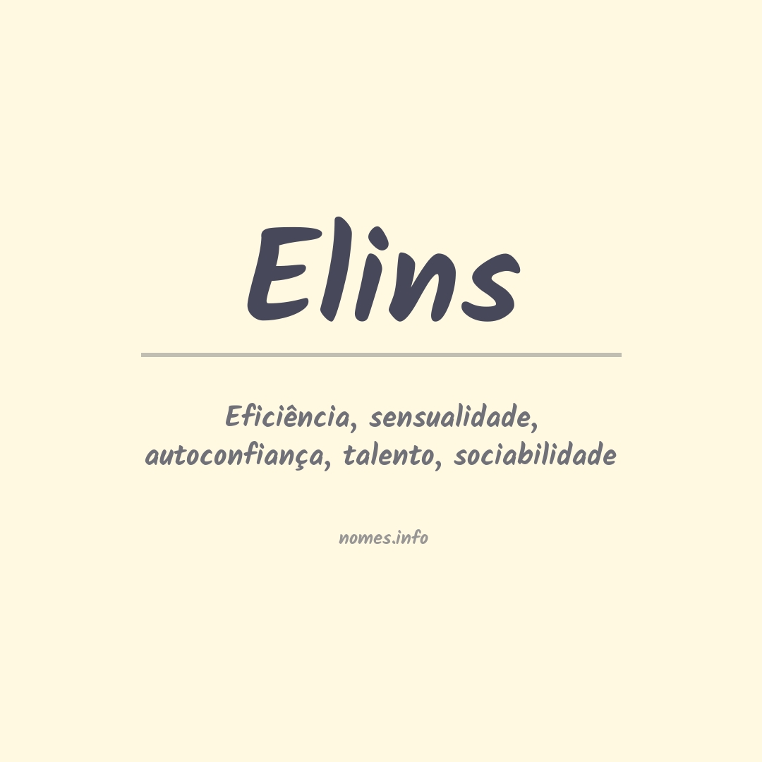 Significado do nome Elins