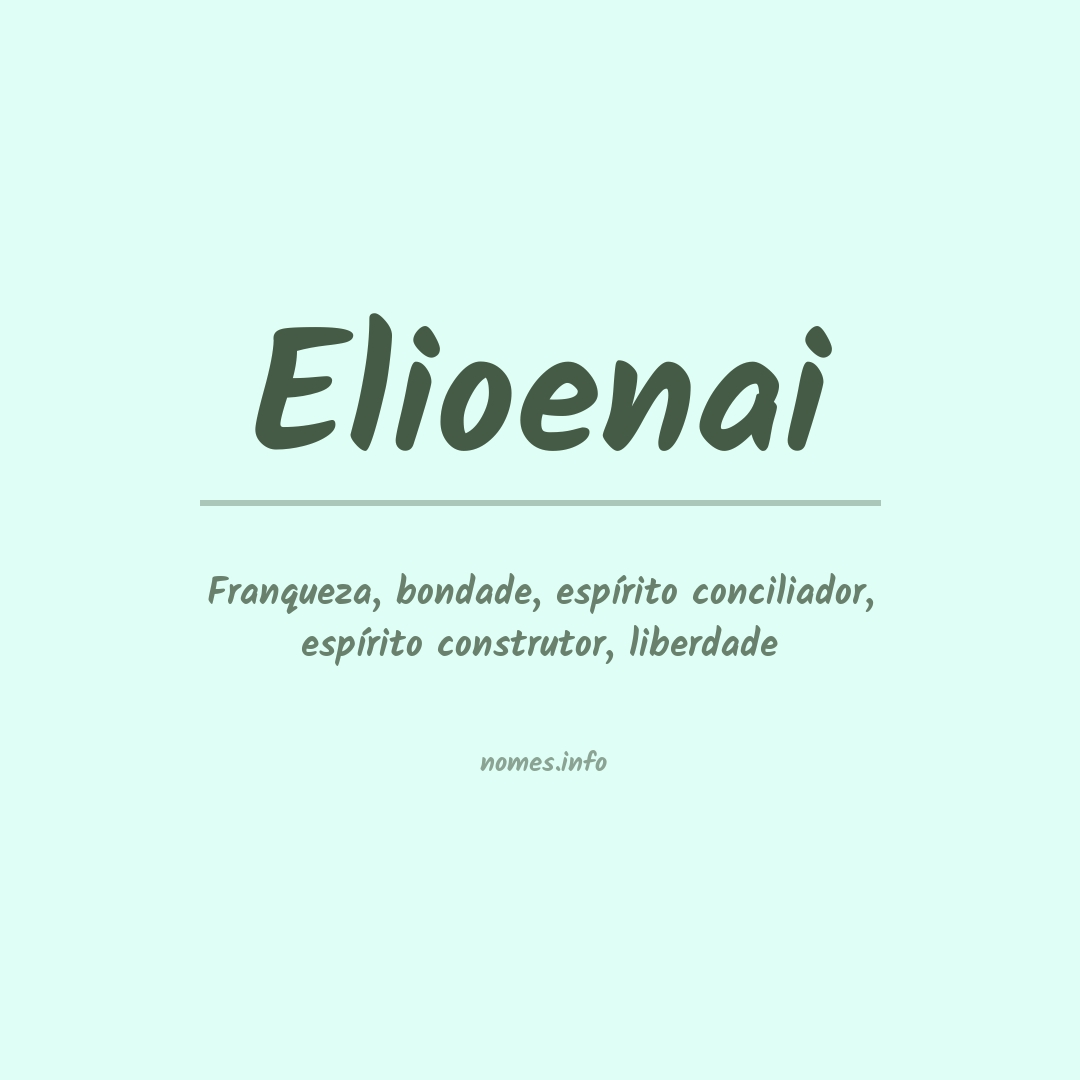Significado do nome Elioenai