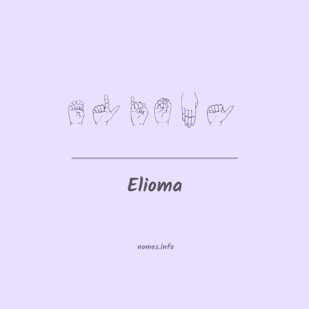 Elioma em Libras