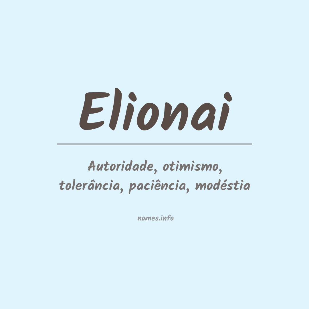 Significado do nome Elionai