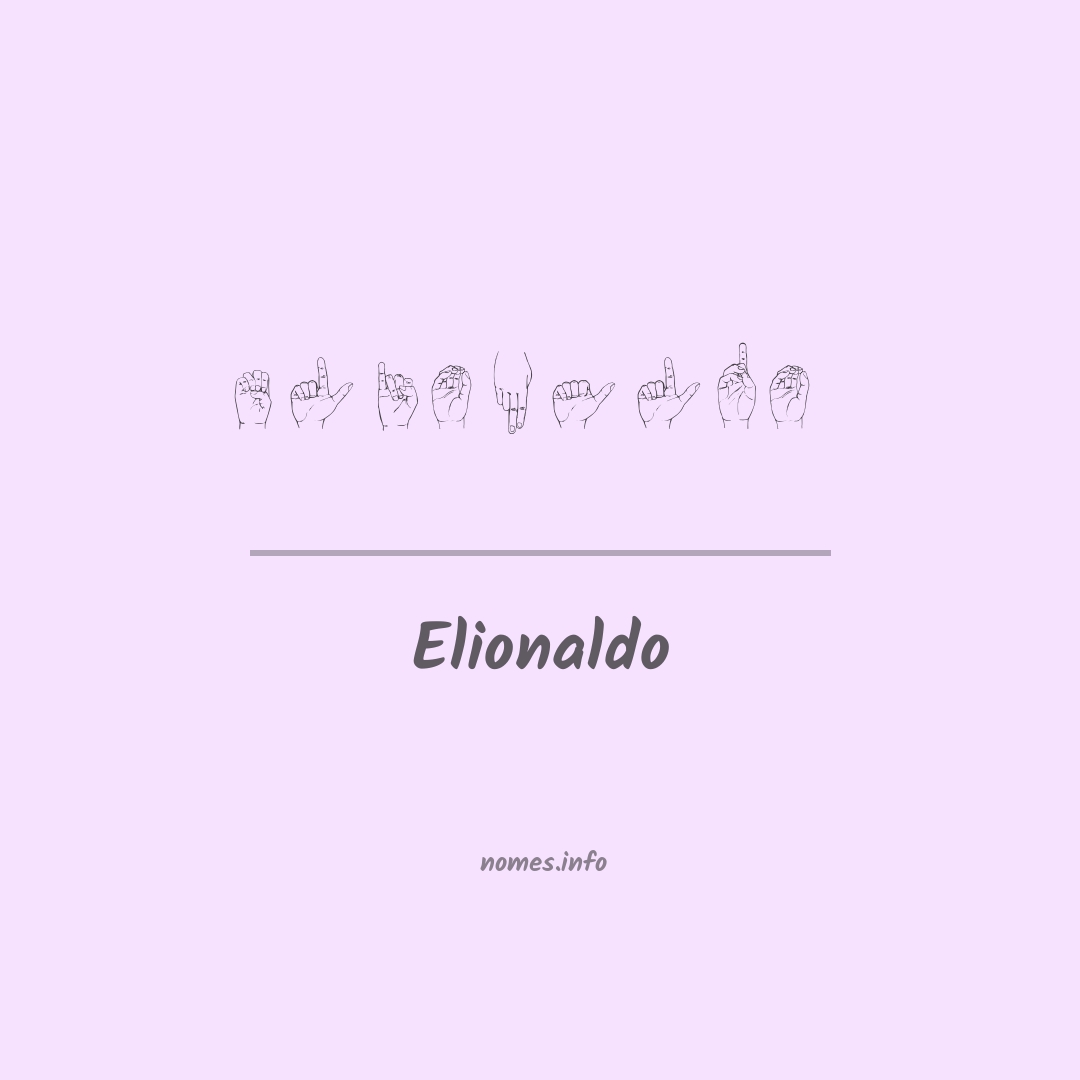Elionaldo em Libras