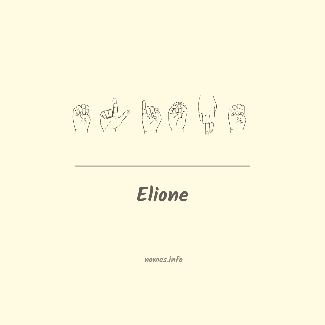 Elione em Libras