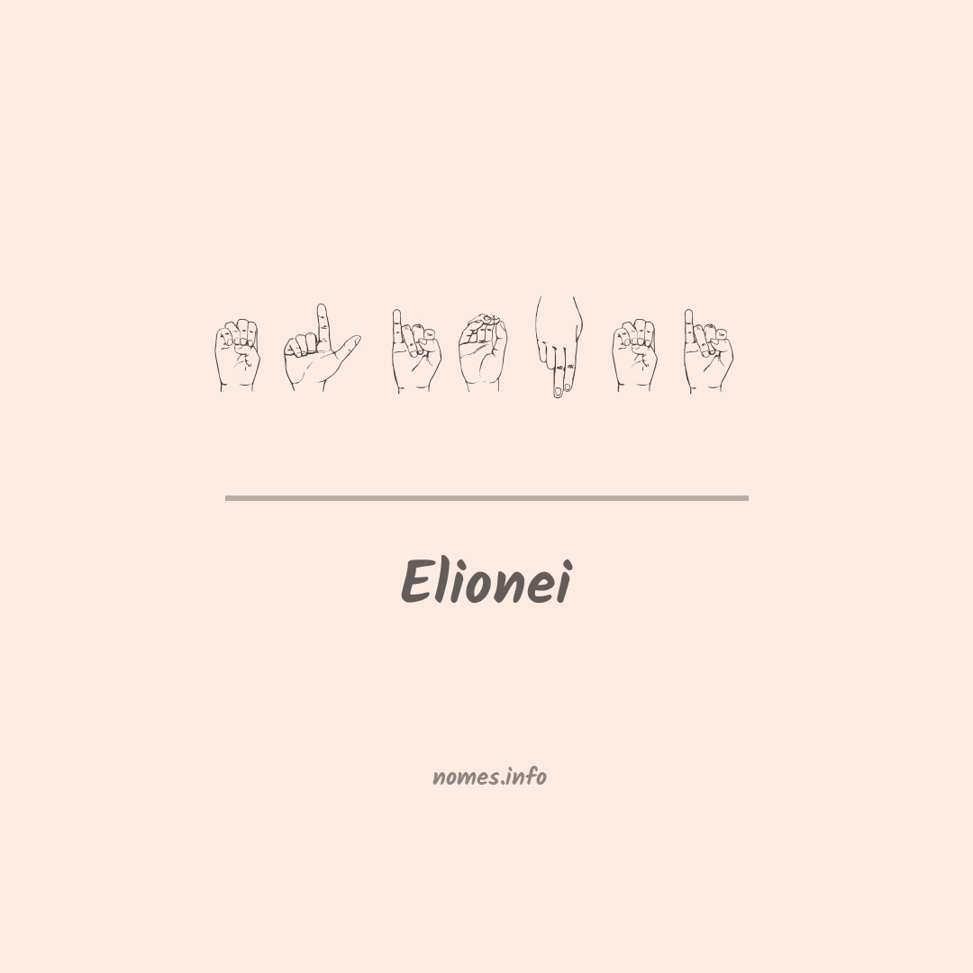 Elionei em Libras