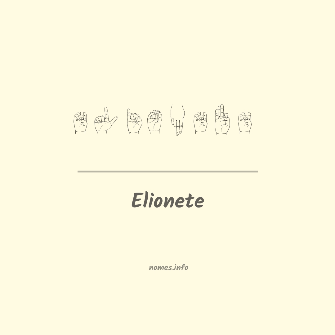 Elionete em Libras