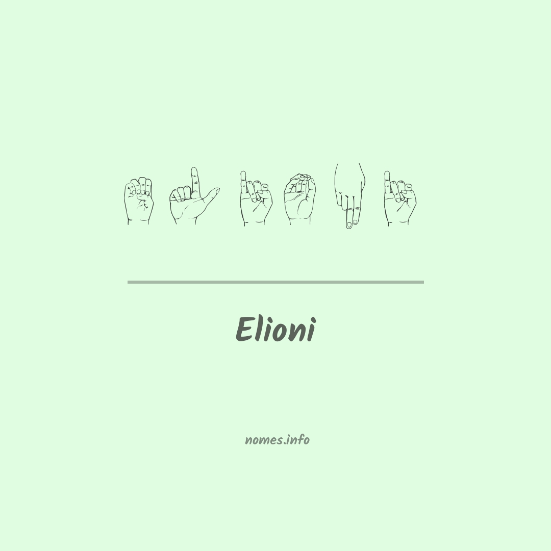 Elioni em Libras