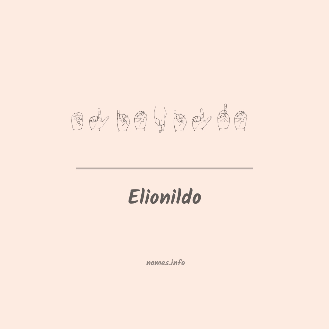 Elionildo em Libras