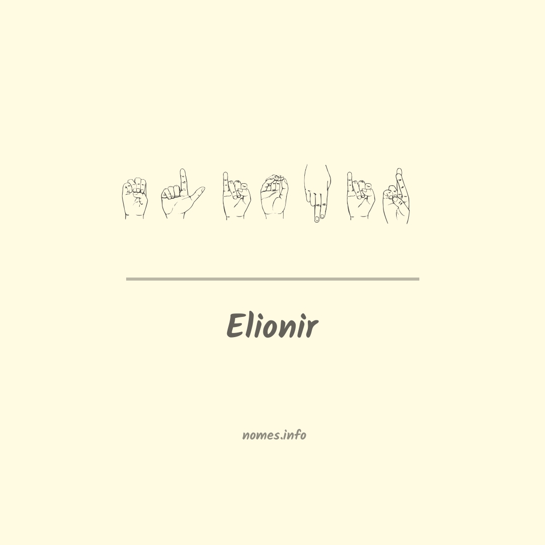Elionir em Libras