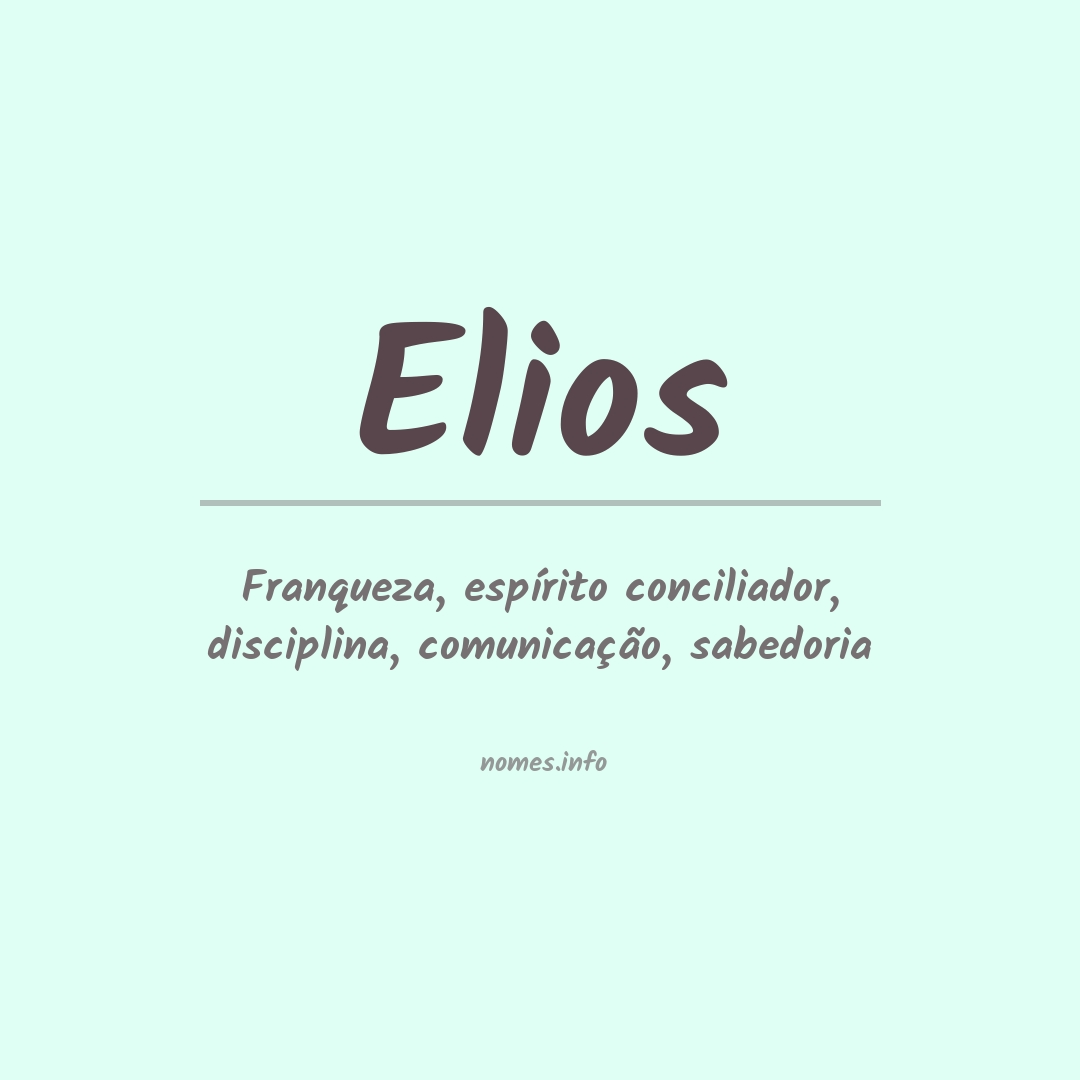 Significado do nome Elios