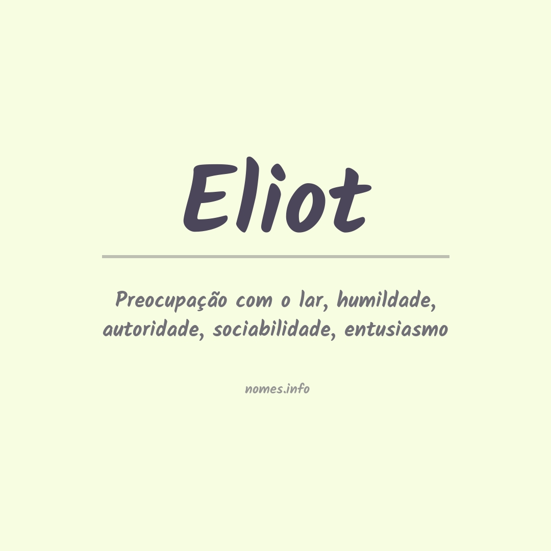 Significado do nome Eliot