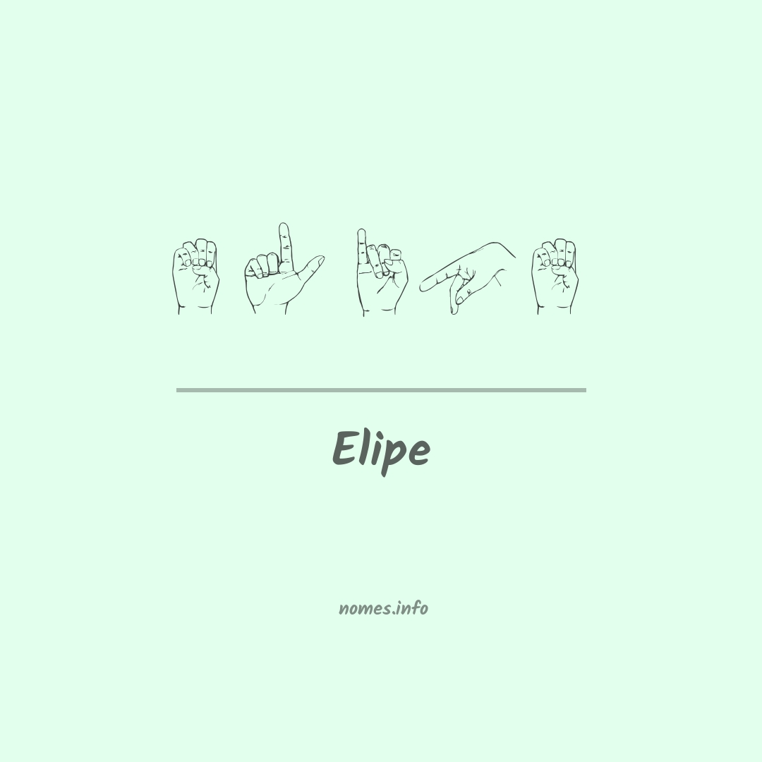 Elipe em Libras