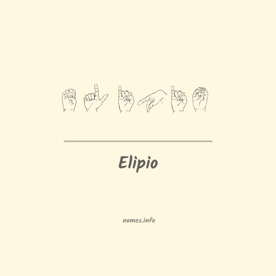 Elipio em Libras