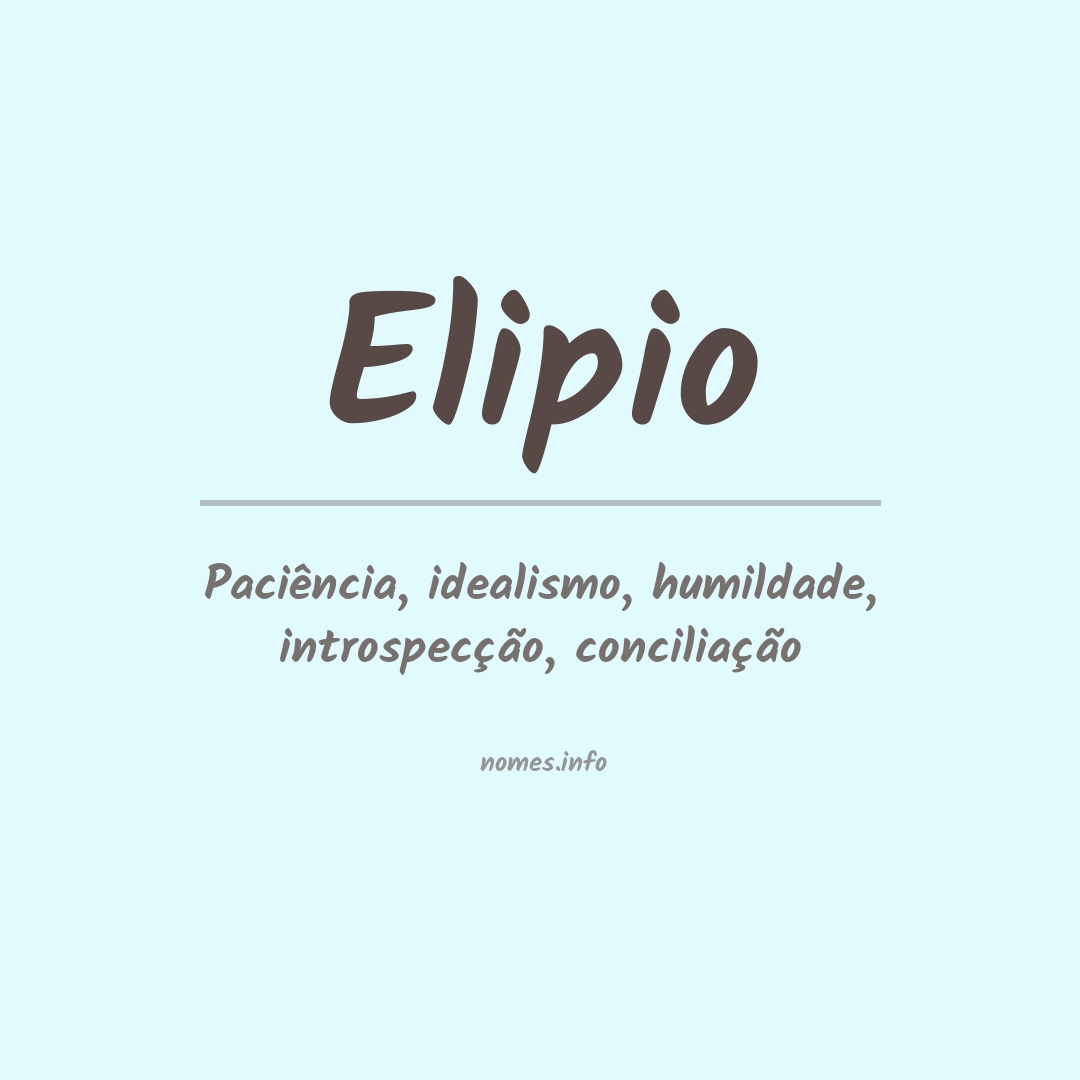 Significado do nome Elipio